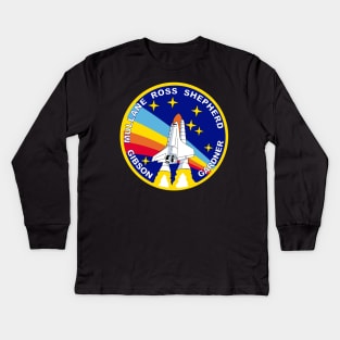 NASA STS-27 Atlantis Kids Long Sleeve T-Shirt